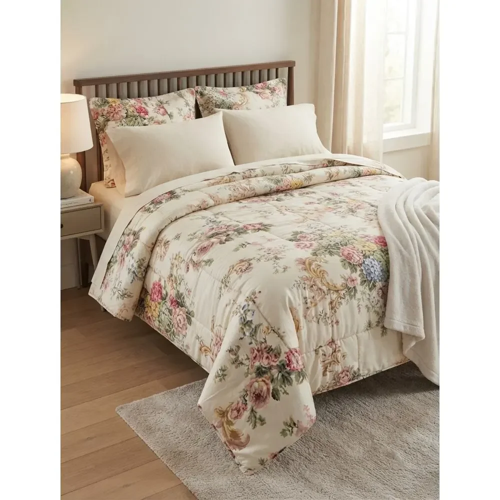 Vintage 90s Ralph Lauren Woodstock Full/Queen Floral Comforter Cottage Cotton